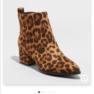 Brown Leopard Booties